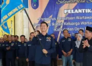 PWI dan IKWI OKI Resmi Dilantik, Siap Bersinergi Bangun Kabupaten